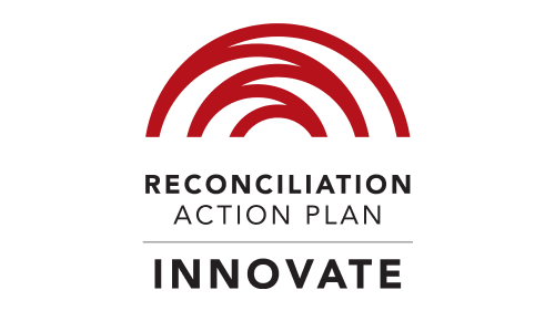 Reconcilliation Action Plan innovate logo. 