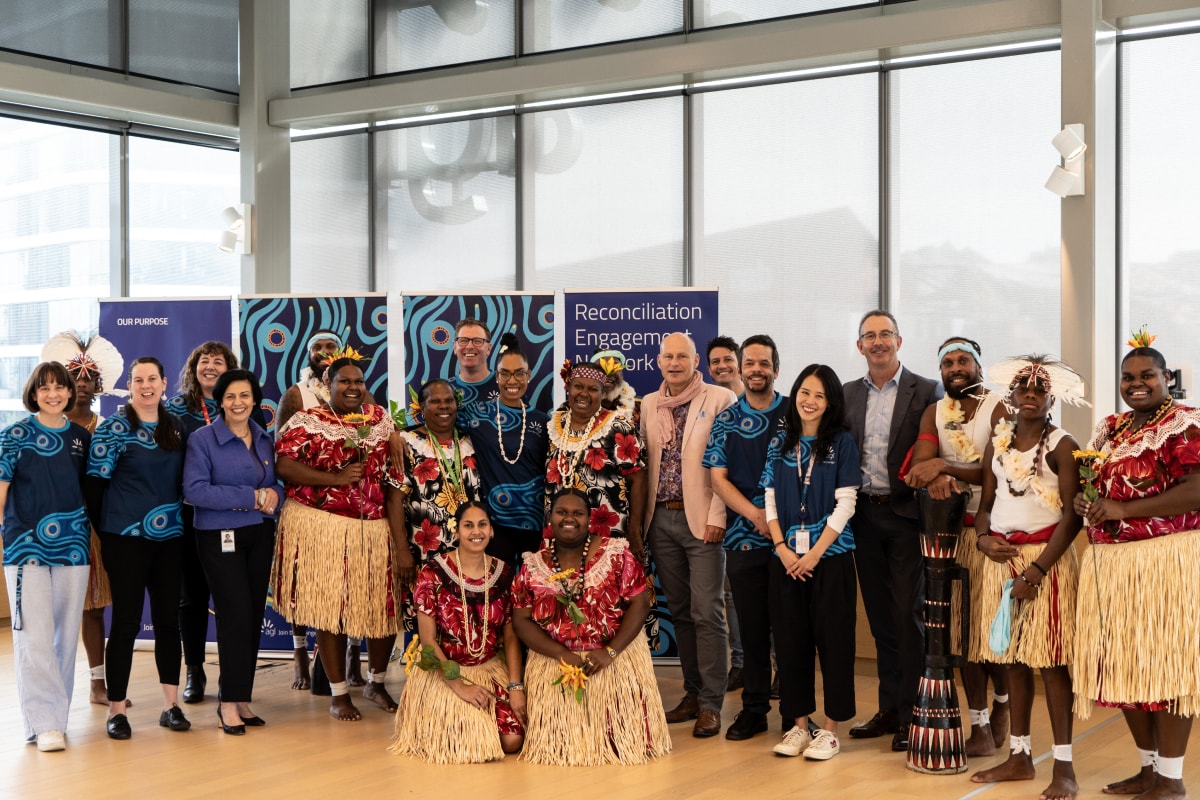 AGL's Reconcilliation Engagement Network members engaging in a cultural learning event. 