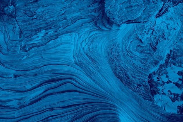 Abstract blue waves decorative image