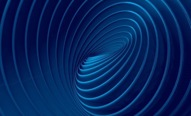 Abstract blue spirals decorative image