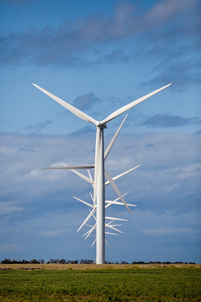 Photo of Wattle Point Wind Farm.