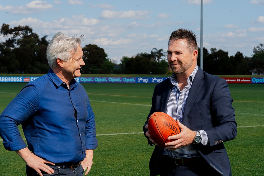 An interview on field with St Kilda Chief Executive Officer and Ryan W