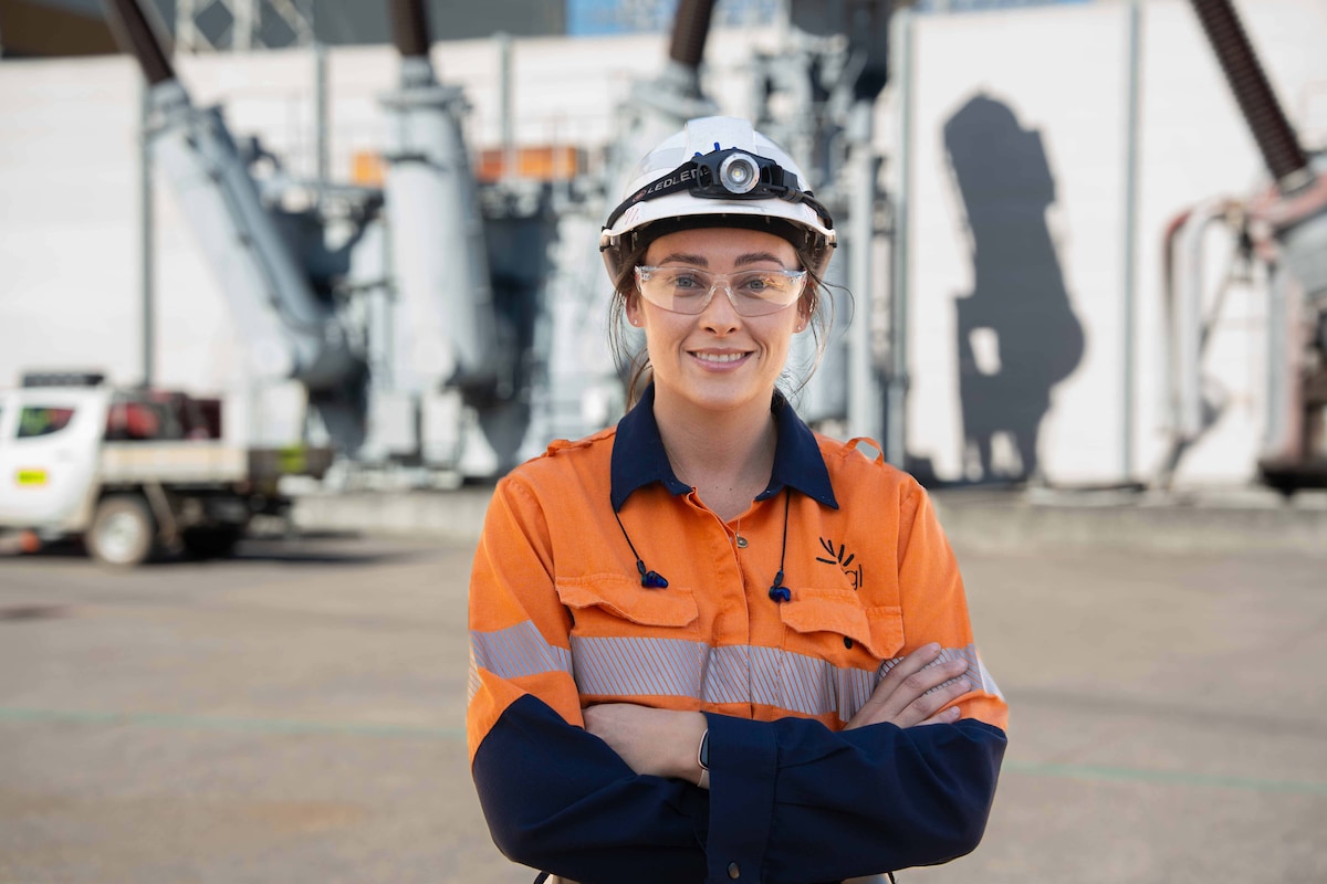 Portrait photo of Meg Downie at AGL offices