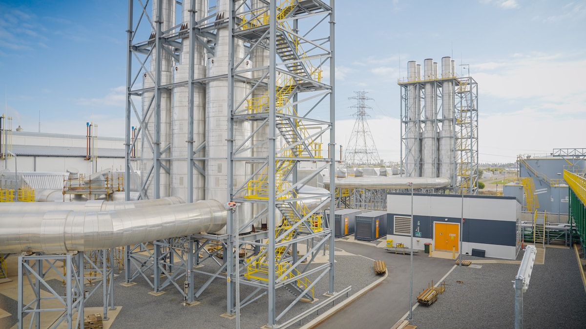 Photo of AGL's BIPS1 infrastructure on Torrens Island