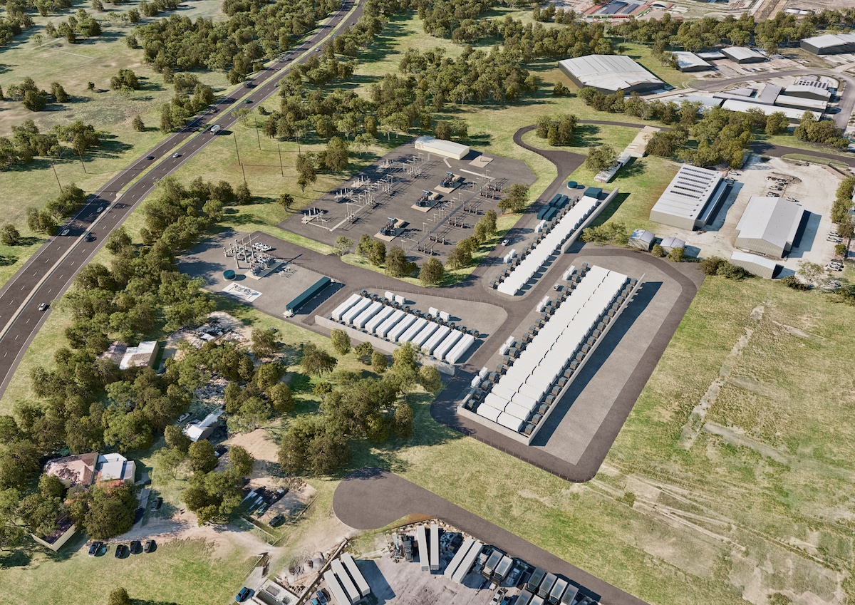 Bird's eye photo of Berensfield battery location.