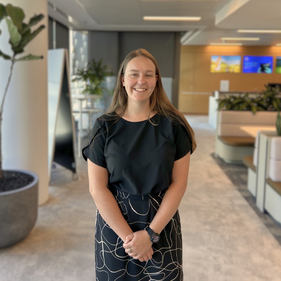 Portrait photo of Teagan Cronin on site at Liddell