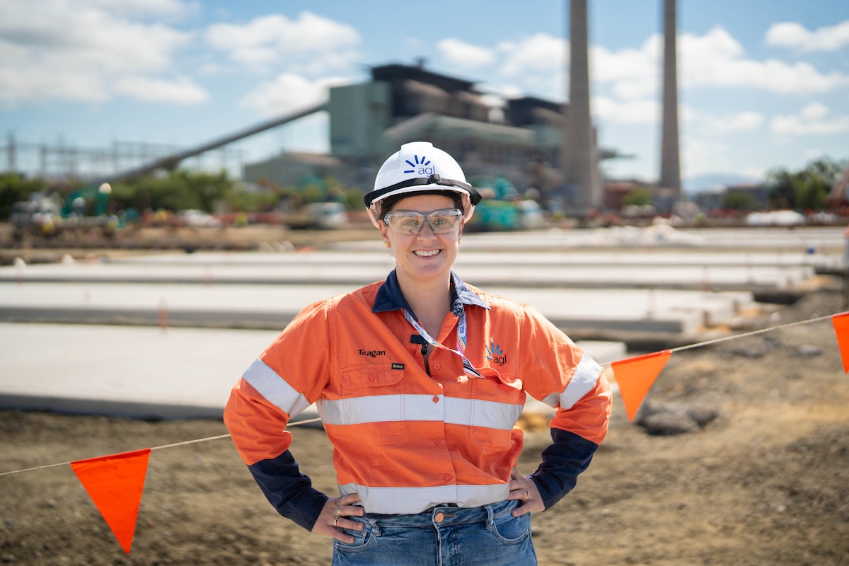 Portrait photo of Teagan Cronin on site at Liddell