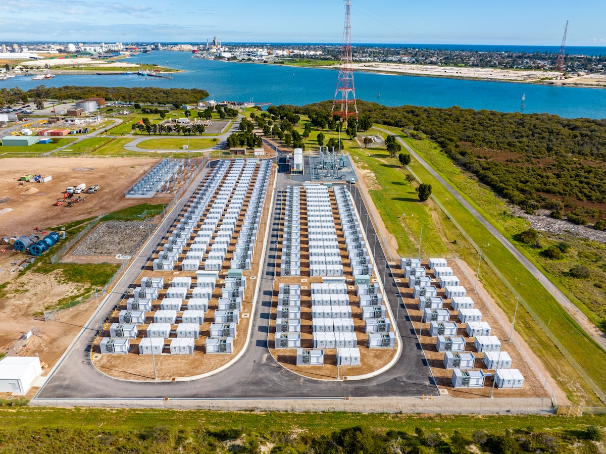 An aerial view of the Torrens Island Battery