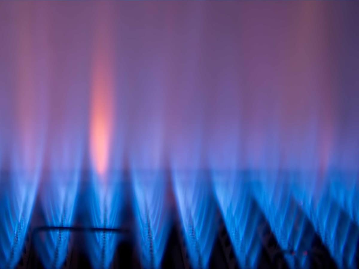 Image of gas burning. 