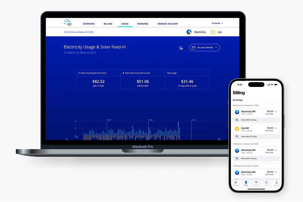 AGL app track and pay