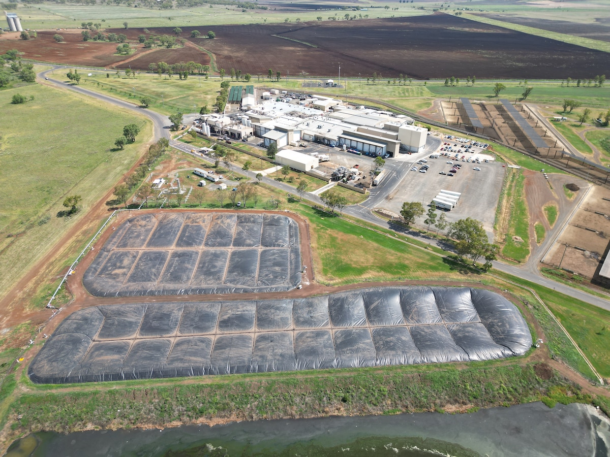 JBS Foods aerial shot of converting waste into biogas