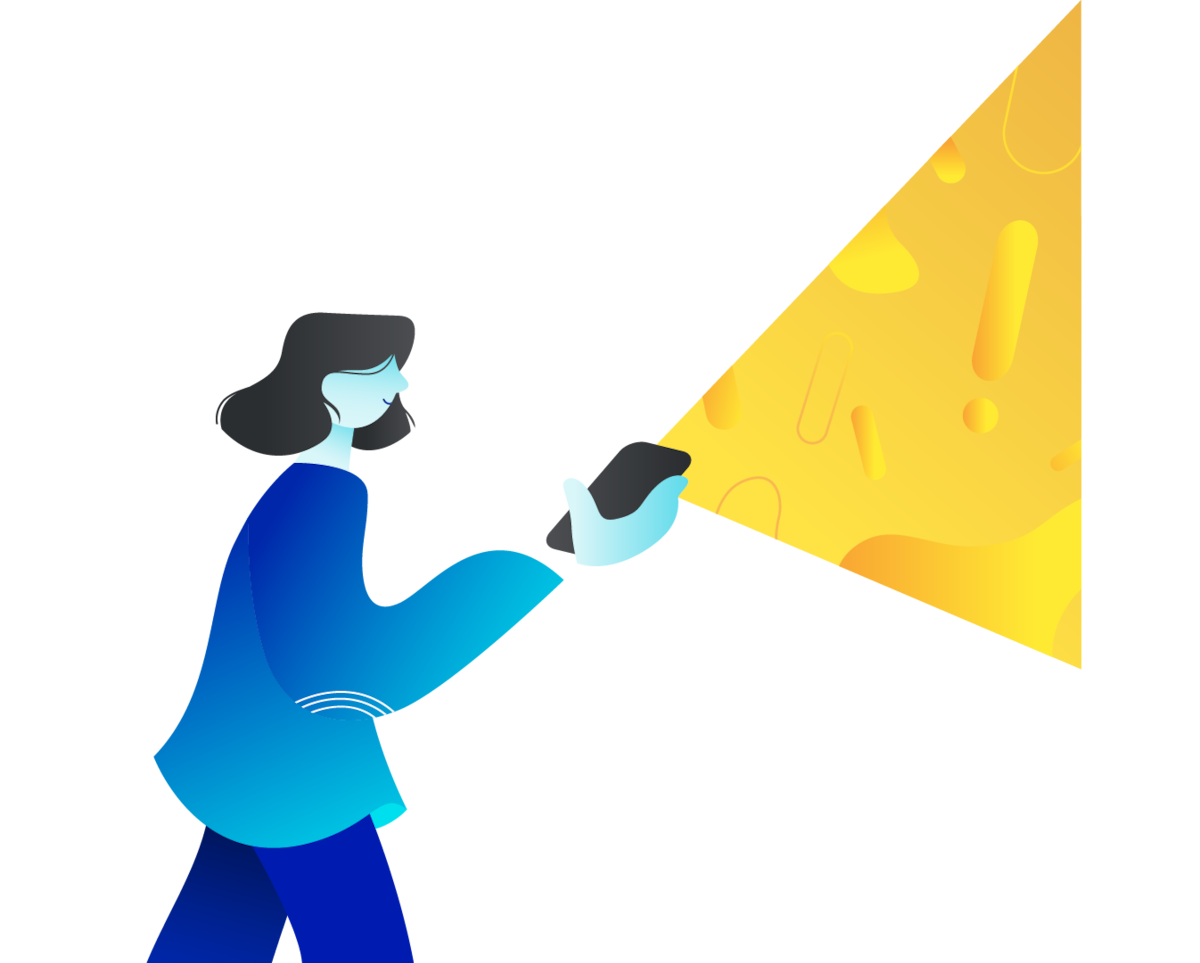 Illustration depicting a house with an alert signifying there might be problems