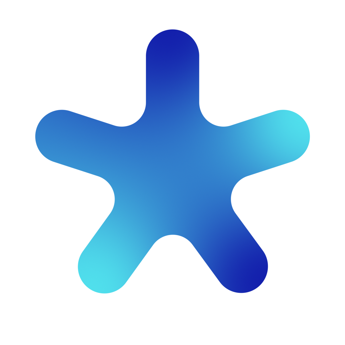 Animated: The AGL Assistant's profile avatar which looks like a six-sided star