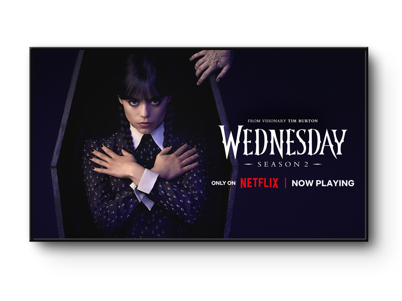 TV screen showing Netflix show 