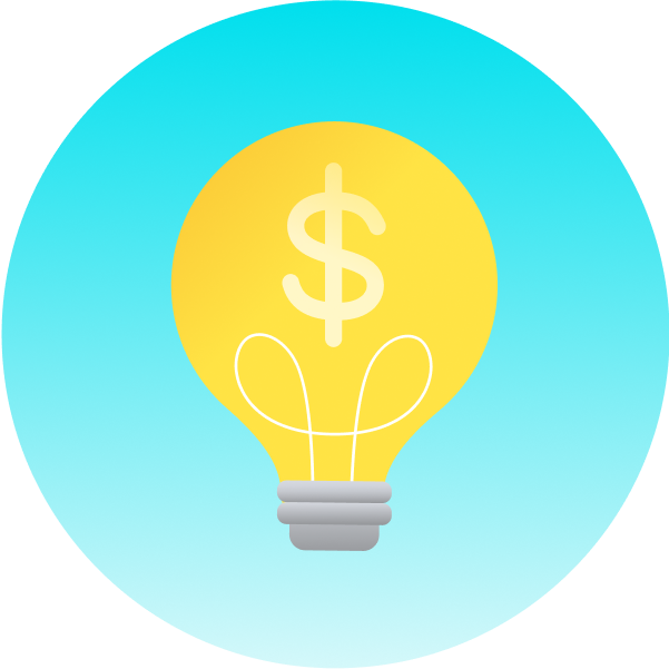 An illustration of a light bulb