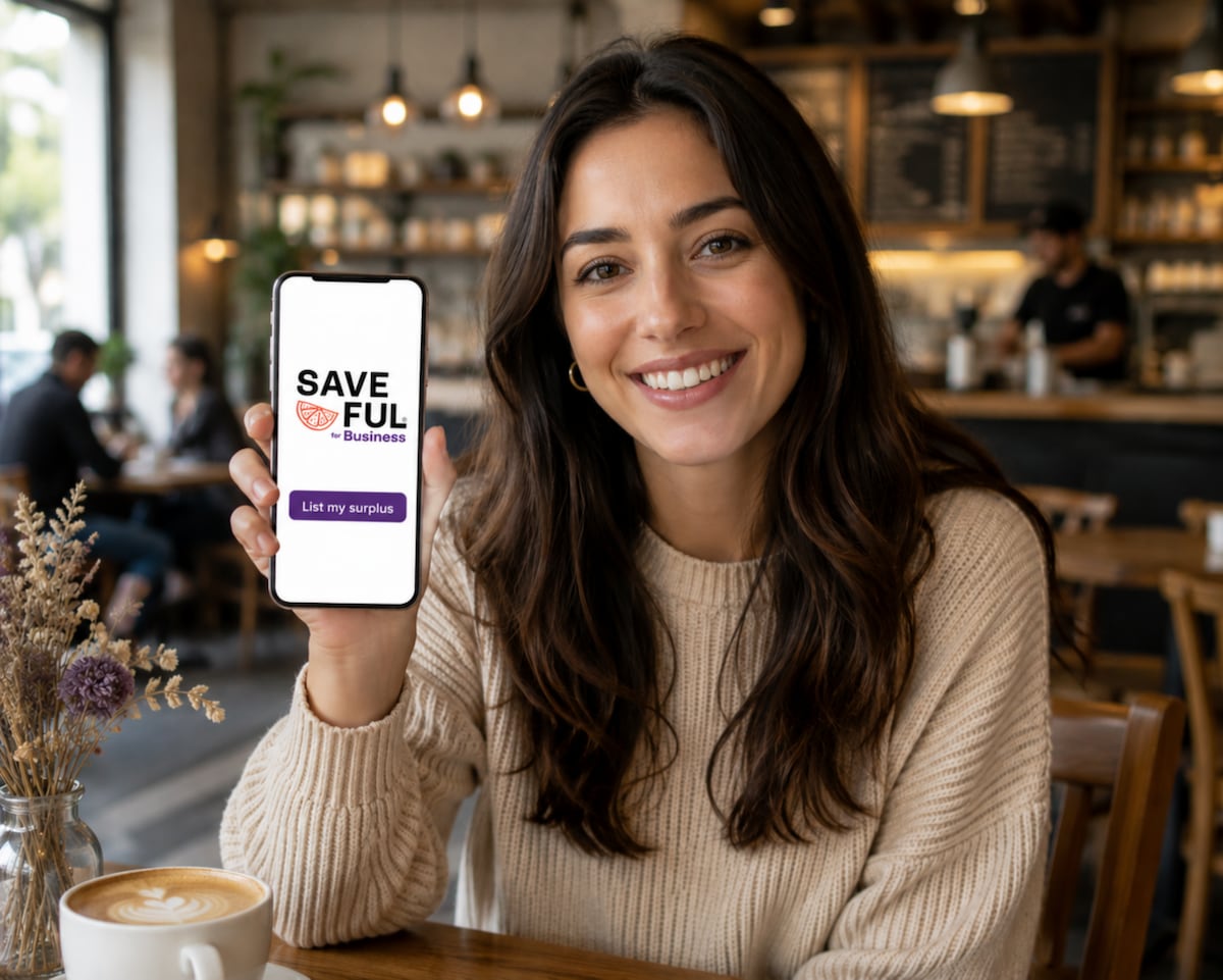 saveful for business in cafe