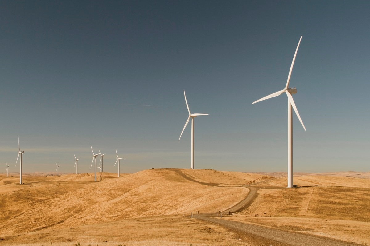 A photo of Macarthur Wind Farm.