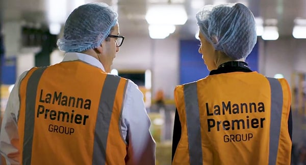 Lamanna Premier Group employees in a warehouse