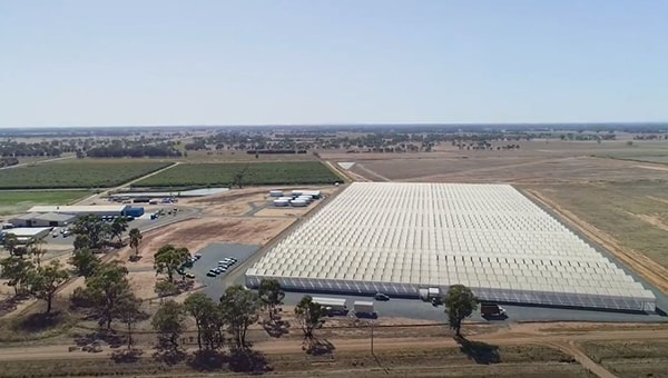 Aerial view of the Lamanna Lancaster farm