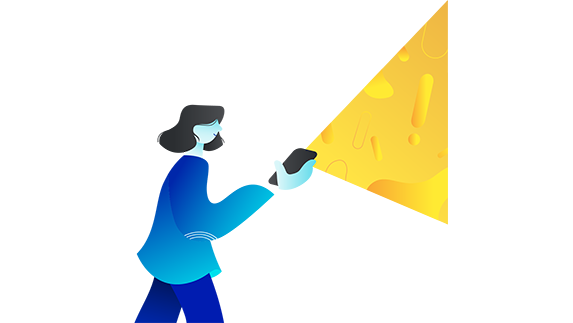 Illustration depicting a house with an alert signifying there might be problems