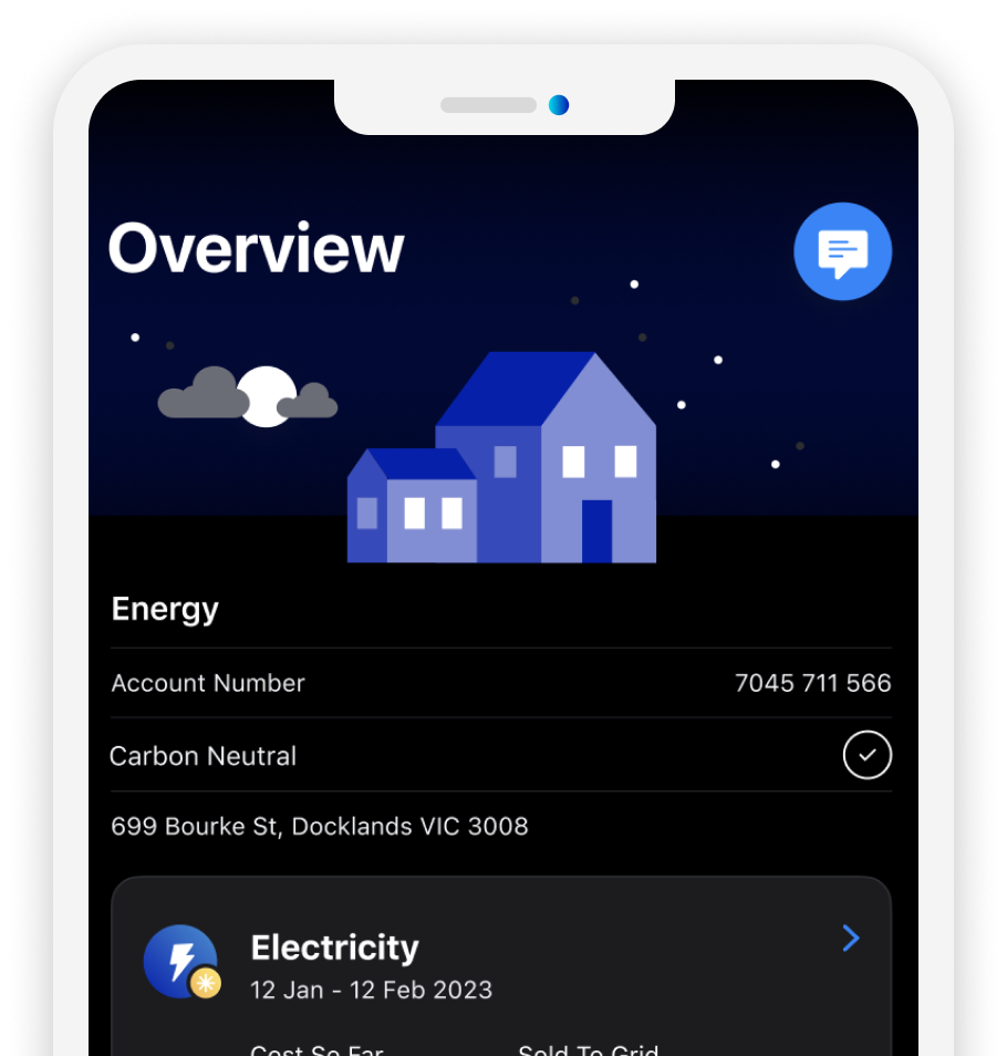 iOS AGL mobile app - dark mode
