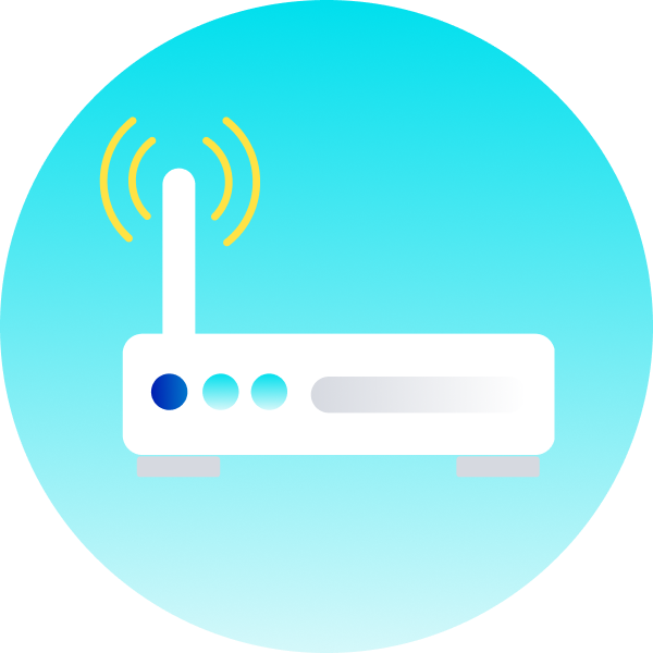 An illustration of a modem
